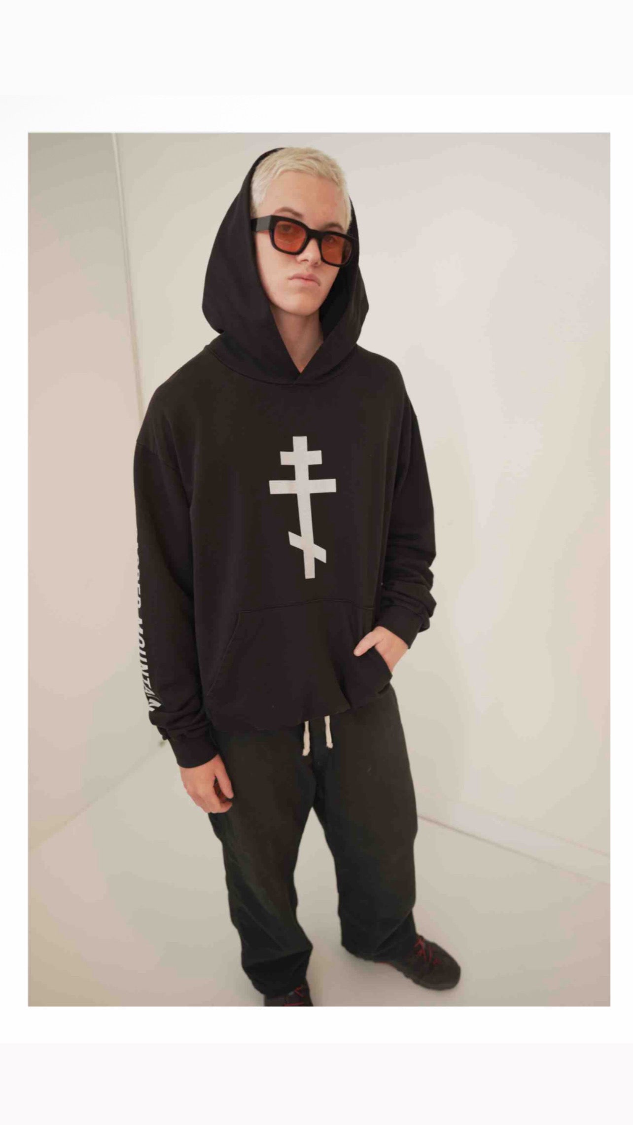 Cross Logo Hoodie